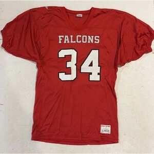 Vintage 80s Pro Zone Atlanta Falcons NFL Football Jersey Mens Large Red